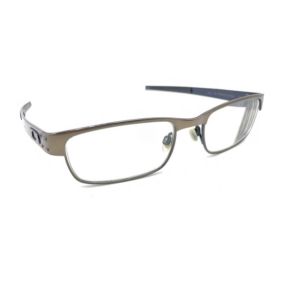 Oakley Metal Plate OX5038-0253 Pewter Gray Blue Eyeglasses Frames 53-18 140